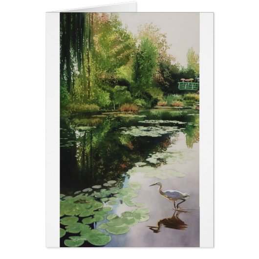Stalking Monet by Paul Jackson aws,nws Cards (Front)