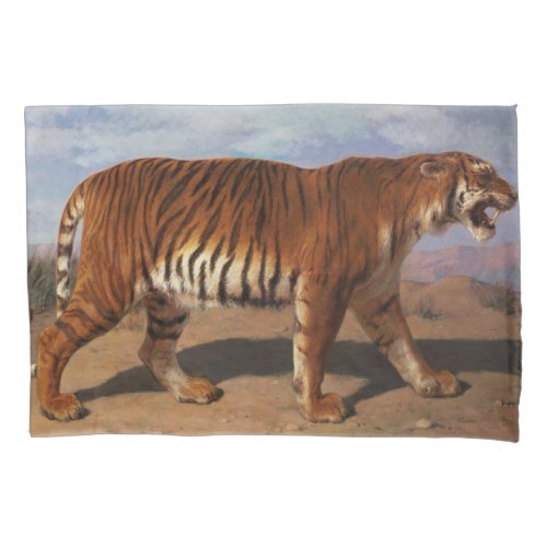 Stalking Tiger by Rosa Bonheur Pillow Case
