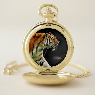 Stalking Tiger Pocket Watch
