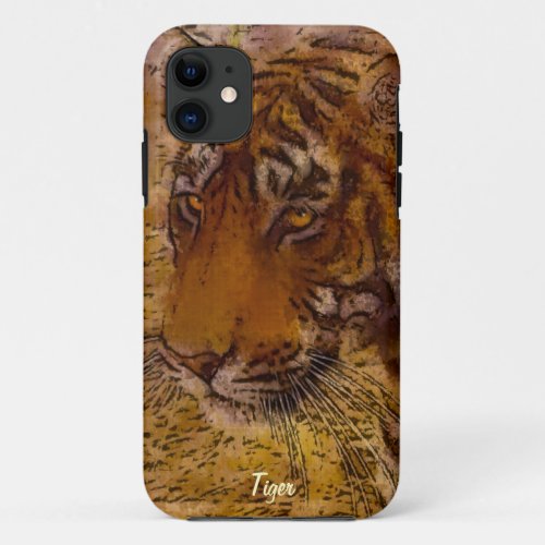 Stalking Tiger Wildlife Fine Art iPhone 5 Case