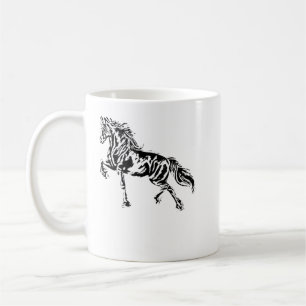 Stallion Horse Motif Elegant Mane Animals colorful Coffee Mug