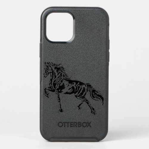 Stallion Horse Motif Elegant Mane Animals colorful OtterBox Symmetry iPhone 12 Pro Case