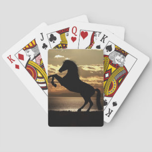 Stallion in Sunset Poker Cards