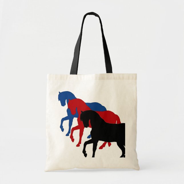 stallion sillouettes, tote bag (Front)
