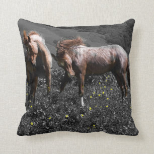 Stallion Spar Throw Pillow