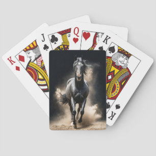 Stallion Wild Animal Elegant Dramatic Portrait Art Poker Cards