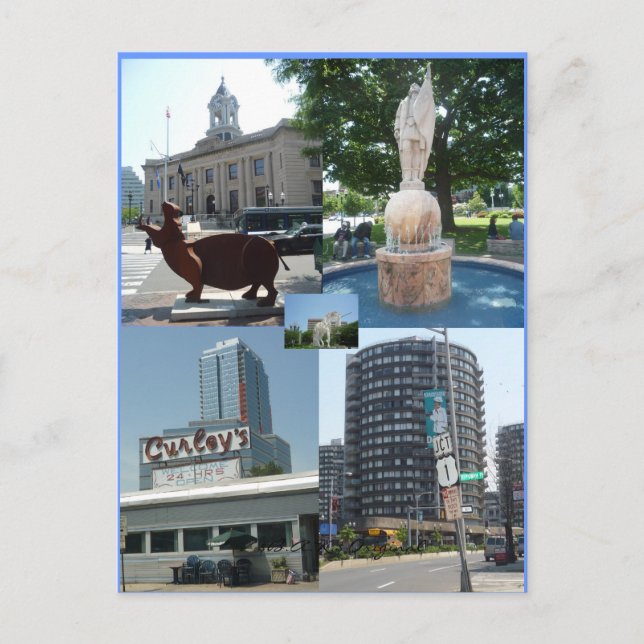 Stamford Ct Downtown Center Postcard (Front)