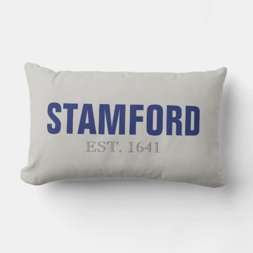 Stamford CT Established 1641 Throw Pillow