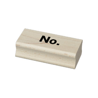 Stamp, 1 x 2.5": No. Rubber Stamp