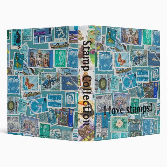 Stamp Collecting 3 Ring Binder (Background)