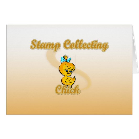 Stamp Collecting Chick (Front Horizontal)