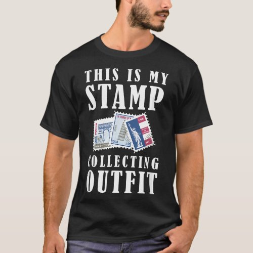 Stamp Collecting Funny Collector Philatelist Posta T_Shirt