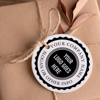 Stamp Frame Custom Business Logo Round by Cali_Graphics at Zazzle