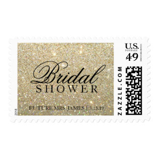 Stamp - Gold Glit Bridal Shower