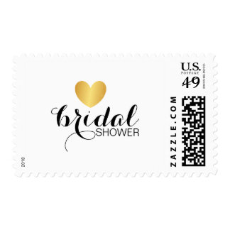 Stamp - Golden Heart Fab Bridal Shower