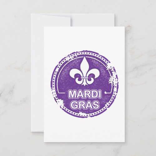 Stamp It Mardi Gras Party Invitations