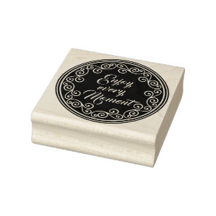 Stamp Ornaments Circle + YOUR TEXT & IDEA 1