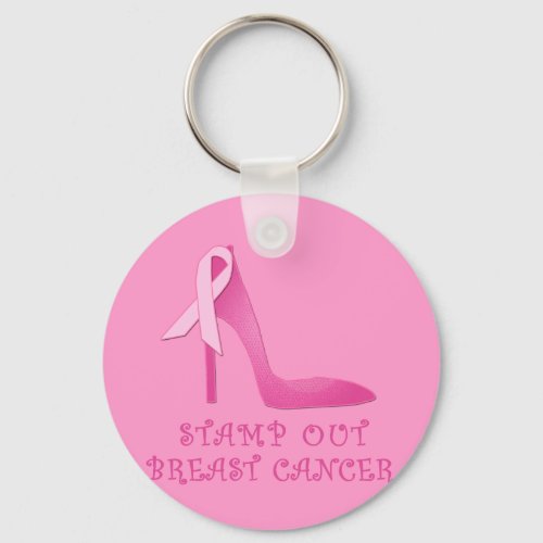 Stamp Out Breast Cancer Products Keychain