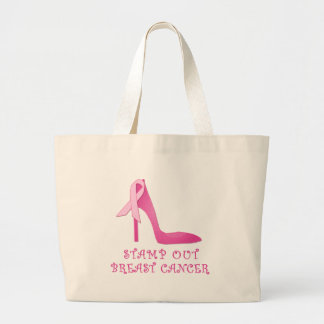 Stamp Out Breast Cancer Products Large Tote Bag