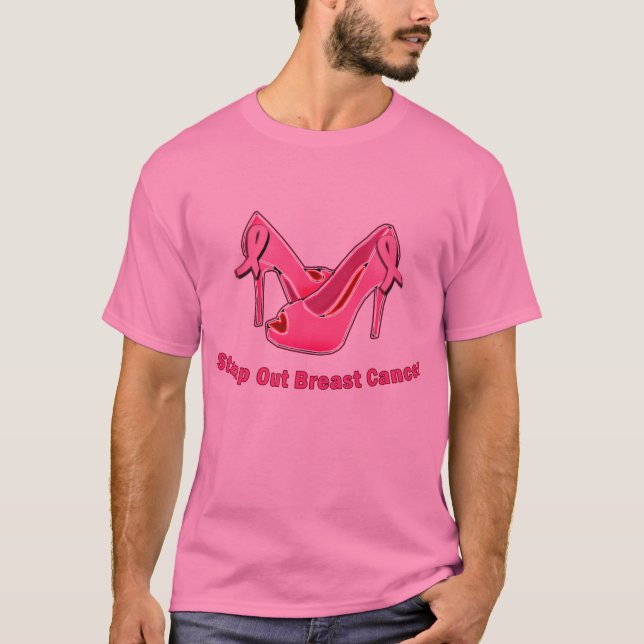 Stamp Out Breast Cancer Stilettos T-Shirt (Front)