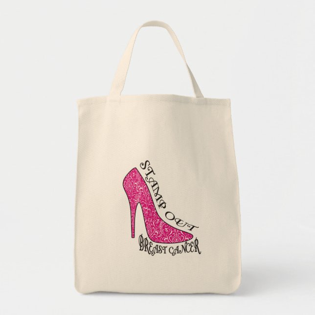 Stamp Out Breast Cancer Tote Bag (Front)