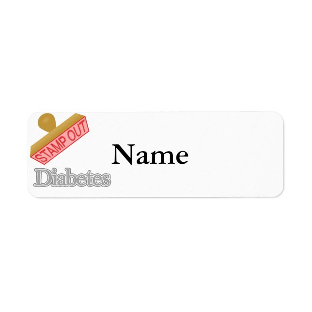 Stamp Out Diabetes Label (Front)