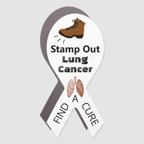Stamp Out Lung Cancer Car Magnet