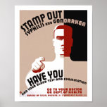Stamp Out Syphilis and Gonorrhea Poster