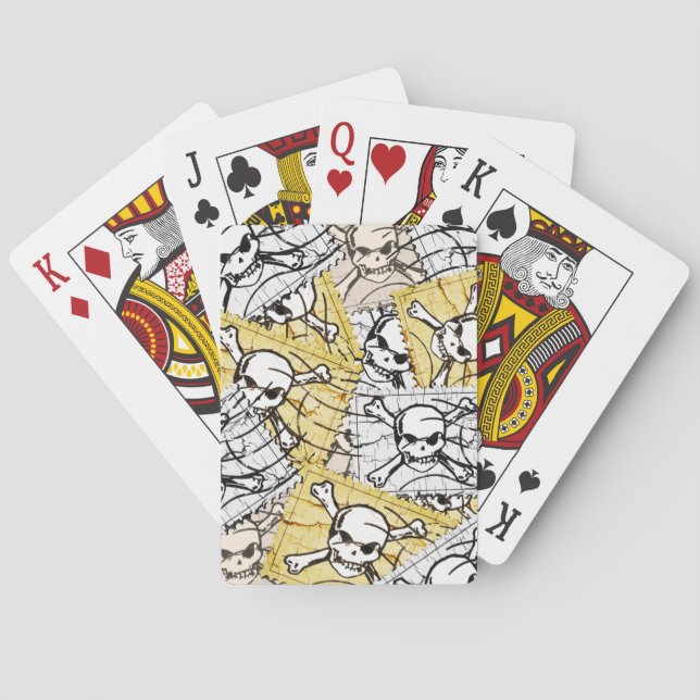 Stamp Skull Poker Cards (Back)