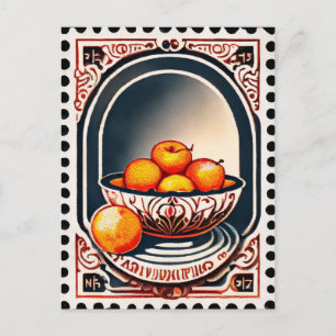 Stamp style postcard, Fruit, Postcrossing Postcard