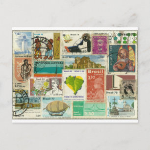 Stamp-themed Postcard