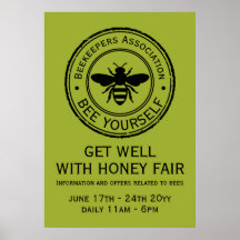 Stamp - YOUR TEXT - BEE 1 - Fan Fun