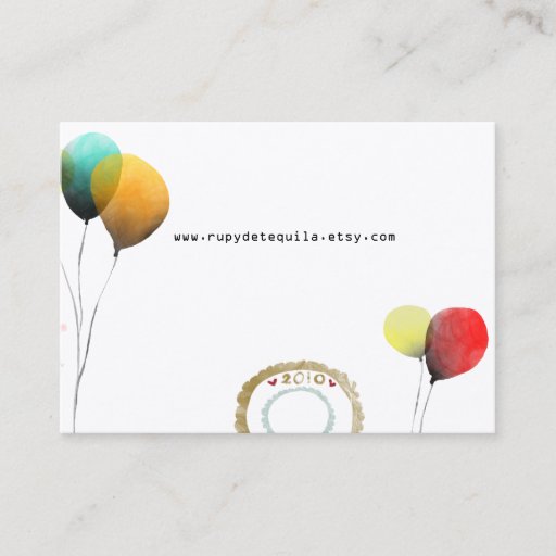 Customizable Stamped 2010 tender limited edition business card