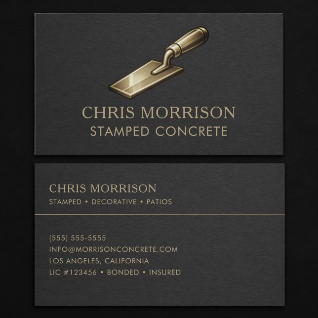 Stamped Concrete Professional Business Card (Creator Uploaded)