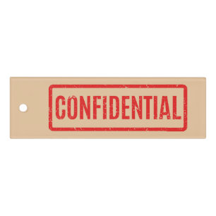 Stamped Confidential Ruler