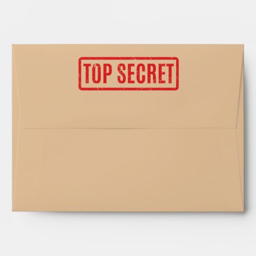 Stamped Top Secret Envelope