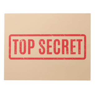 Stamped Top Secret Notepad
