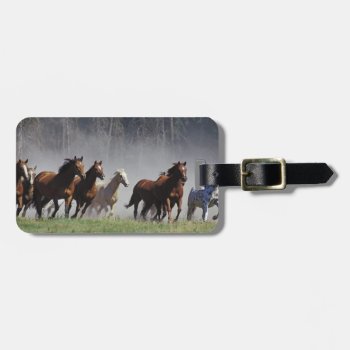Stampede Luggage Tag by thecoveredbridge at Zazzle