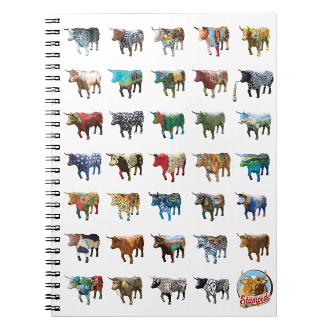 Stampede Oxen Notebook design #2 (Front)