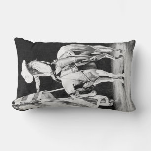 Stampede Prayers (ballpoint) Lumbar Pillow