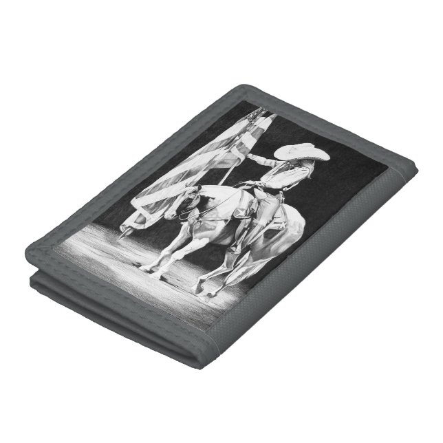 Stampede Prayers (ballpoint) Tri-fold Wallet (Top)