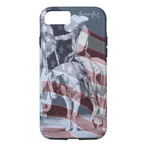 Stampede Prayers ballpoint with flag iPhone 87 Case