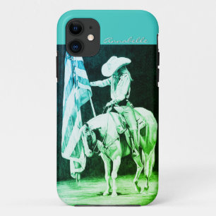 Stampede Prayers (teal) iPhone 11 Case