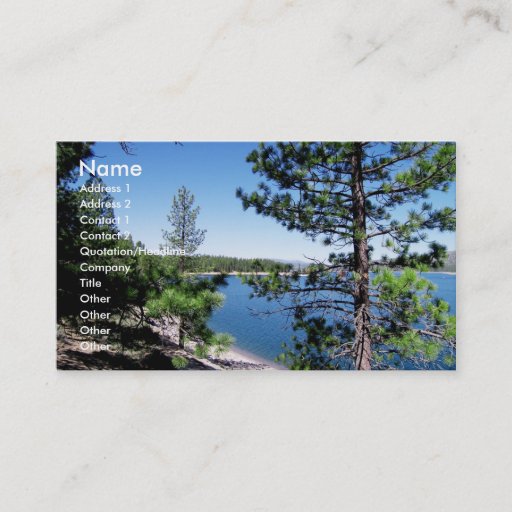 Customizable Stampede Reservoir Business Card Templates