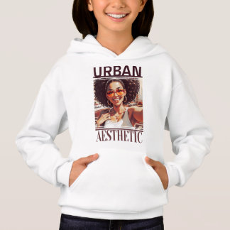 Stamping of an Afro Girl Urban Style Hoodie