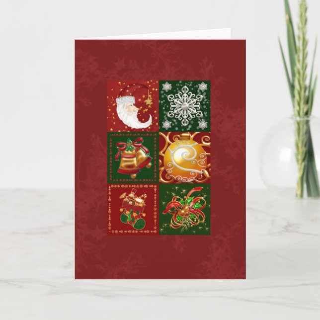 Stamps of Christmas Holiday Card (Front)