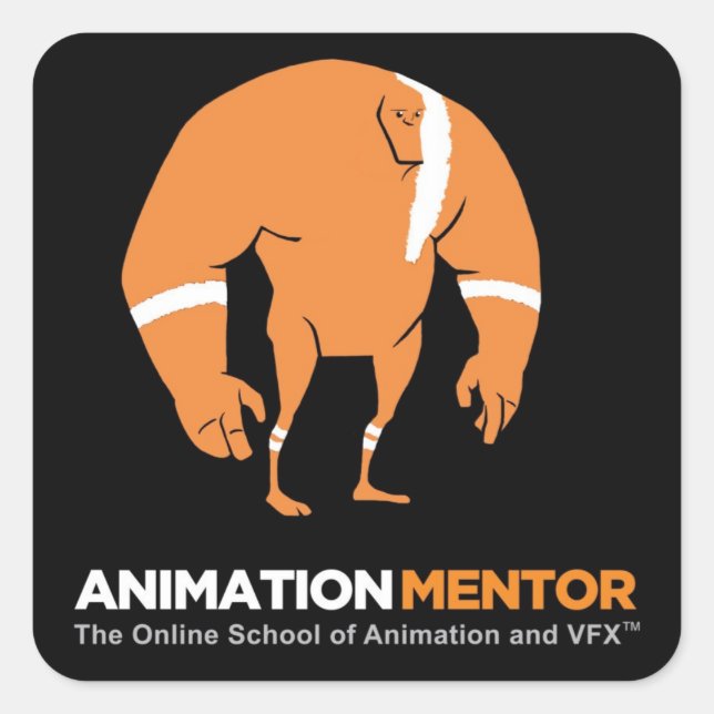 Stan Square Sticker - Animation Mentor (Front)