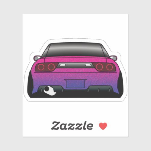 Stanced 240sx sticker