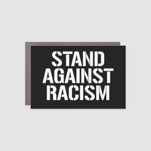 Stand Against Racism Classic Round Sticker Car Magnet