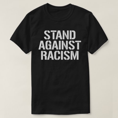 Stand Against Racism Classic Round Sticker T_Shirt